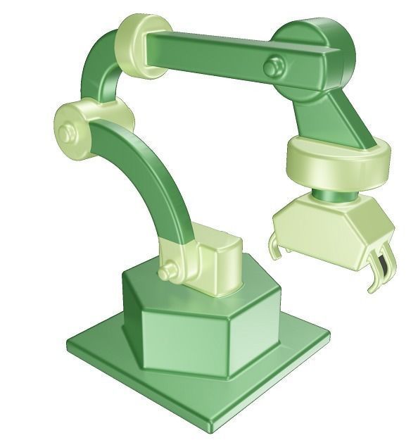 Fabulous Robot Arm Toy Low-poly 3D model_3