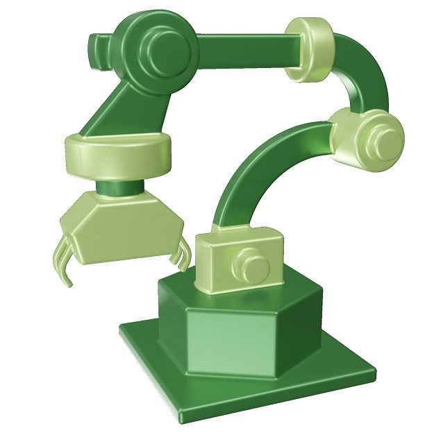 Fabulous Robot Arm Toy Low-poly 3D model_1