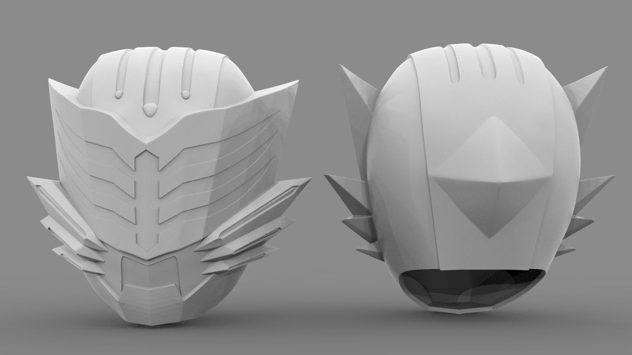 Kamen Rider Tiger Helmet 3D print model_2