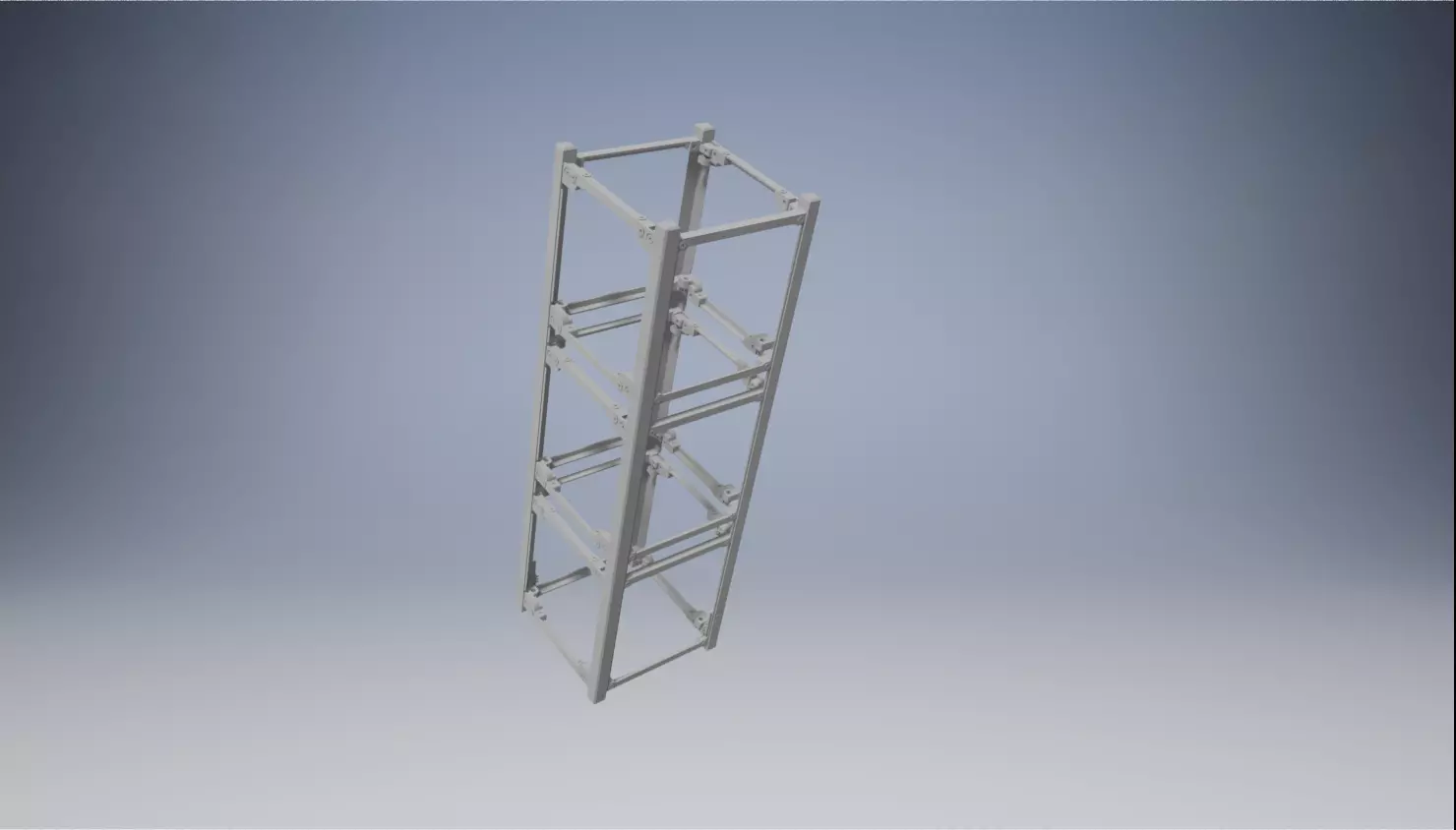 CubeSat 3U frame structure 3D model_0