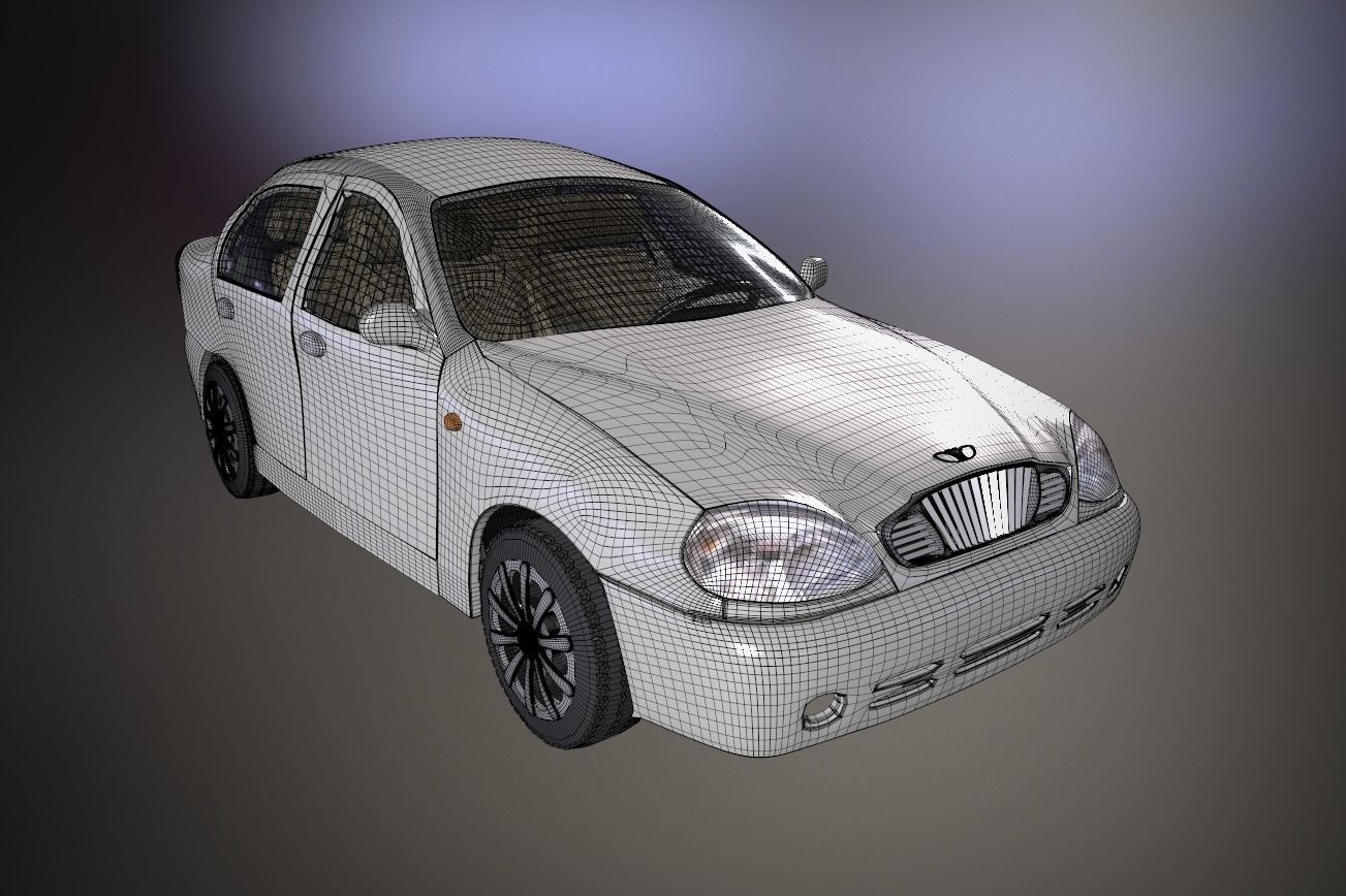 Daewoo Lanos T100 1998 3D model_4