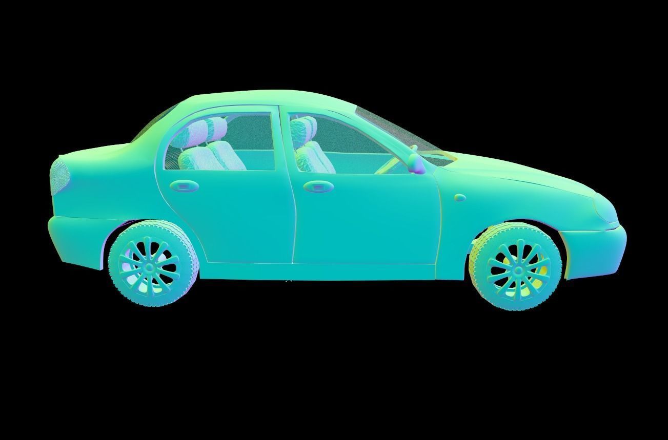 Daewoo Lanos T100 1998 3D model_21