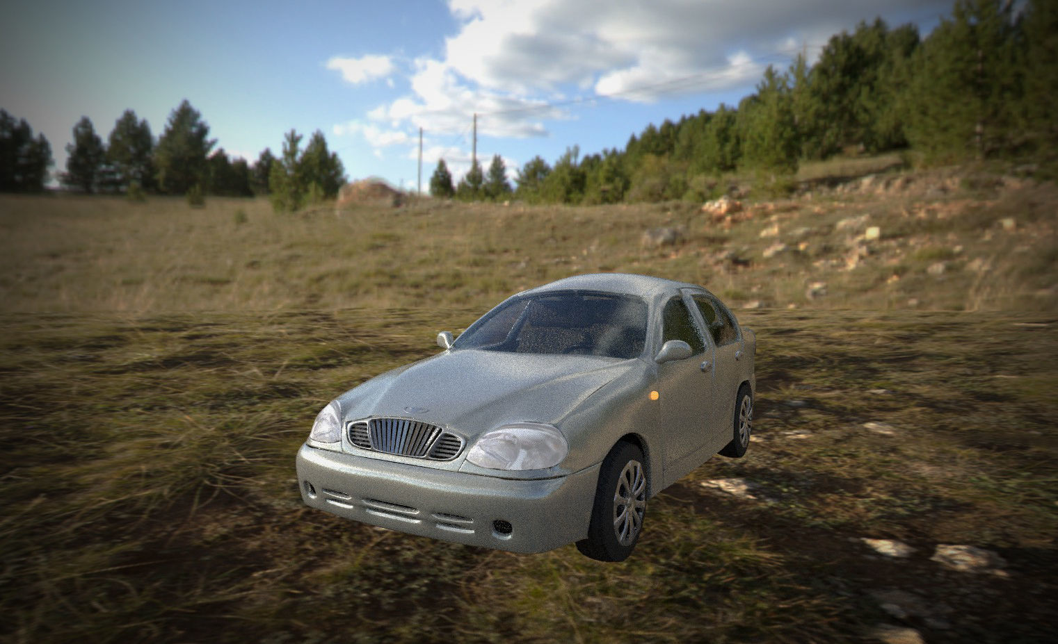 Daewoo Lanos T100 1998 3D model_13