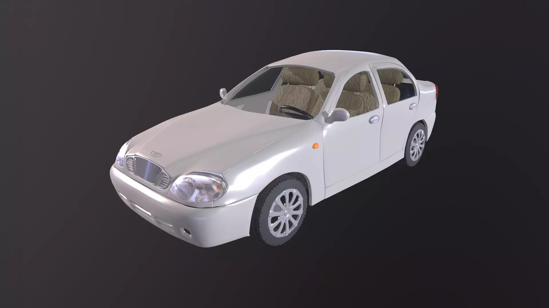 Daewoo Lanos T100 1998 3D model_0