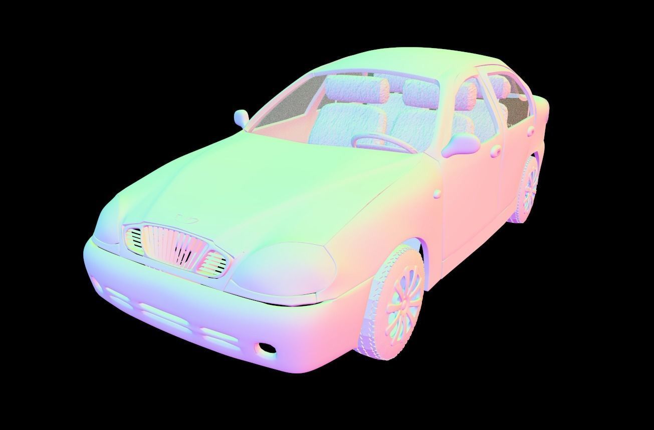 Daewoo Lanos T100 1998 3D model_18