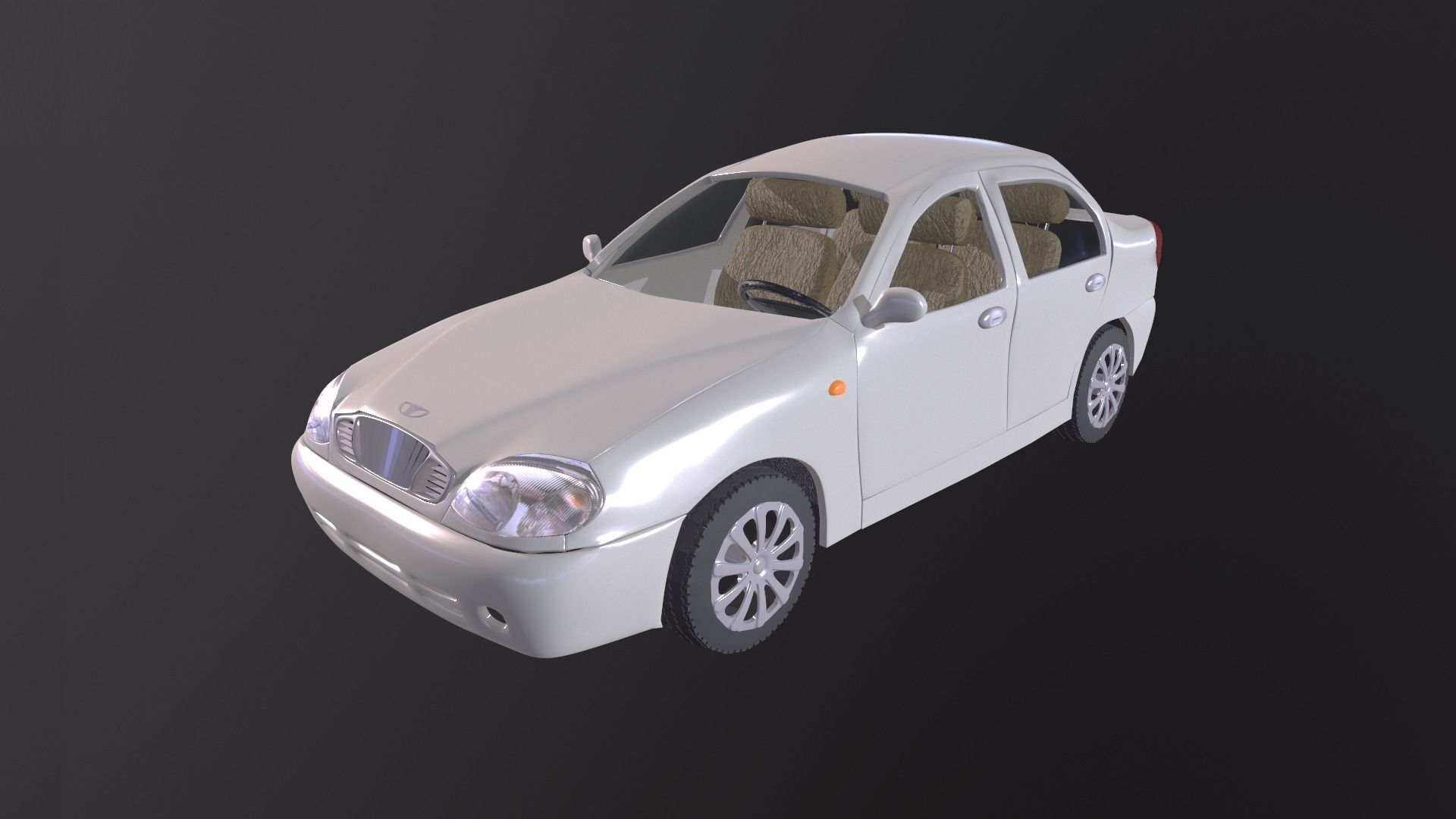 Daewoo Lanos T100 1998 3D model_32