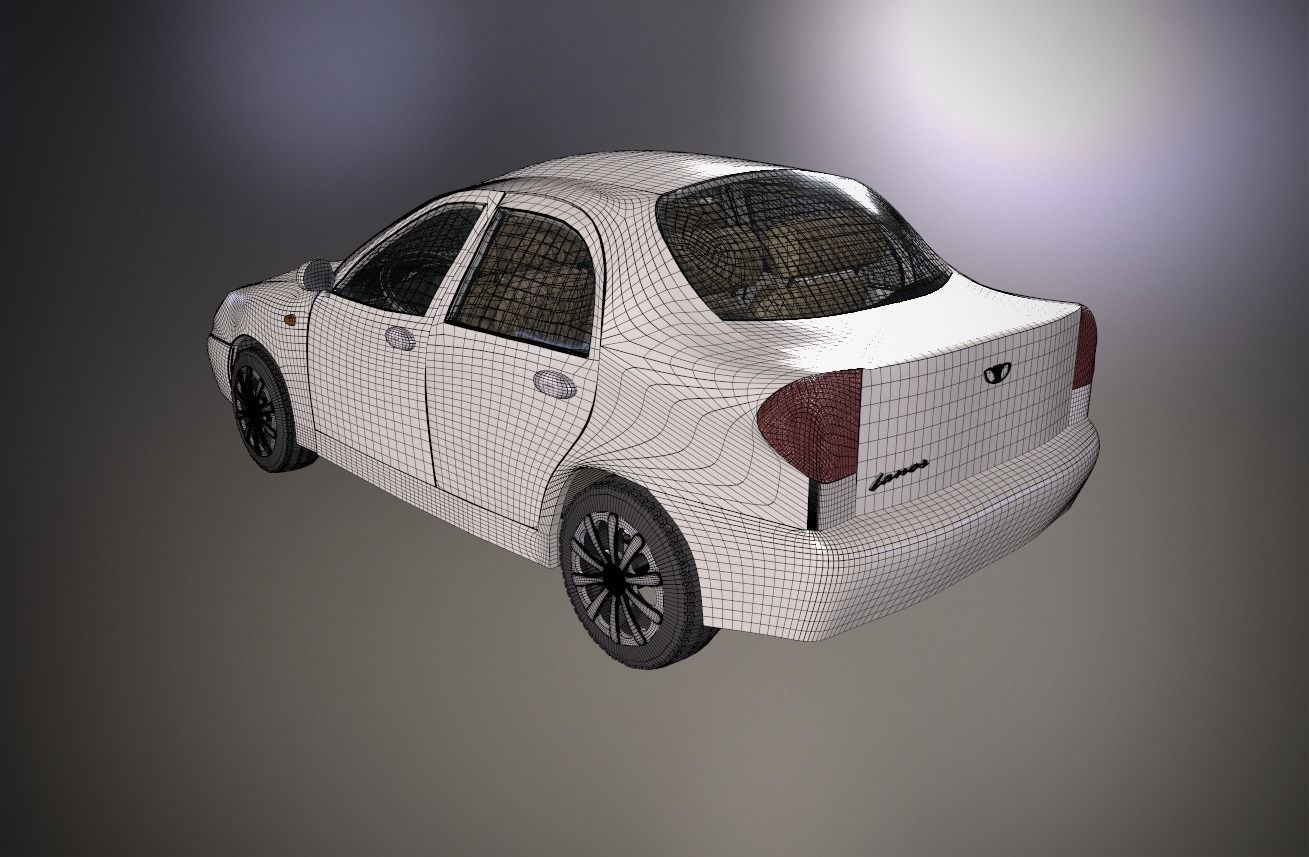 Daewoo Lanos T100 1998 3D model_29