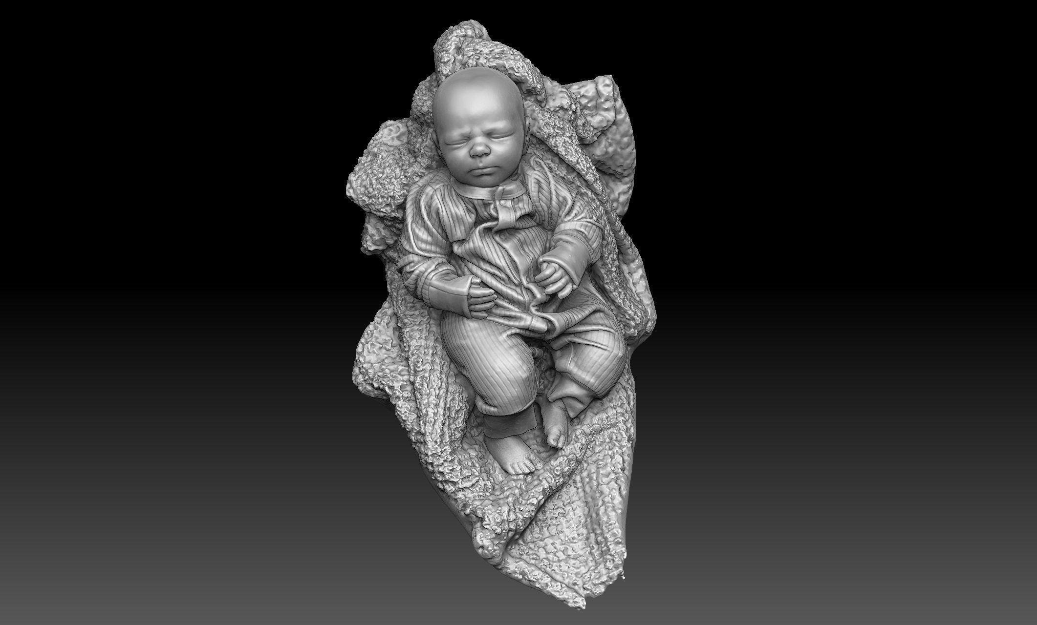 Baby 3D Scan Reference 3D model_7