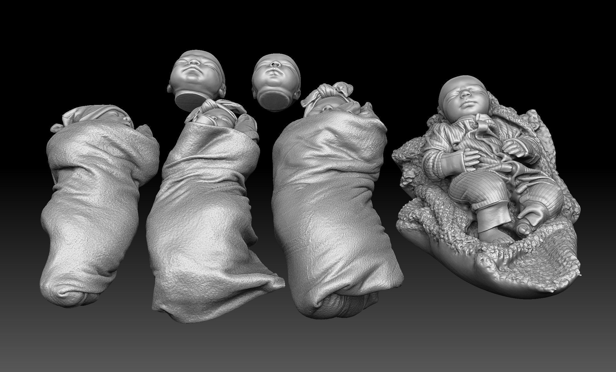Baby 3D Scan Reference 3D model_1