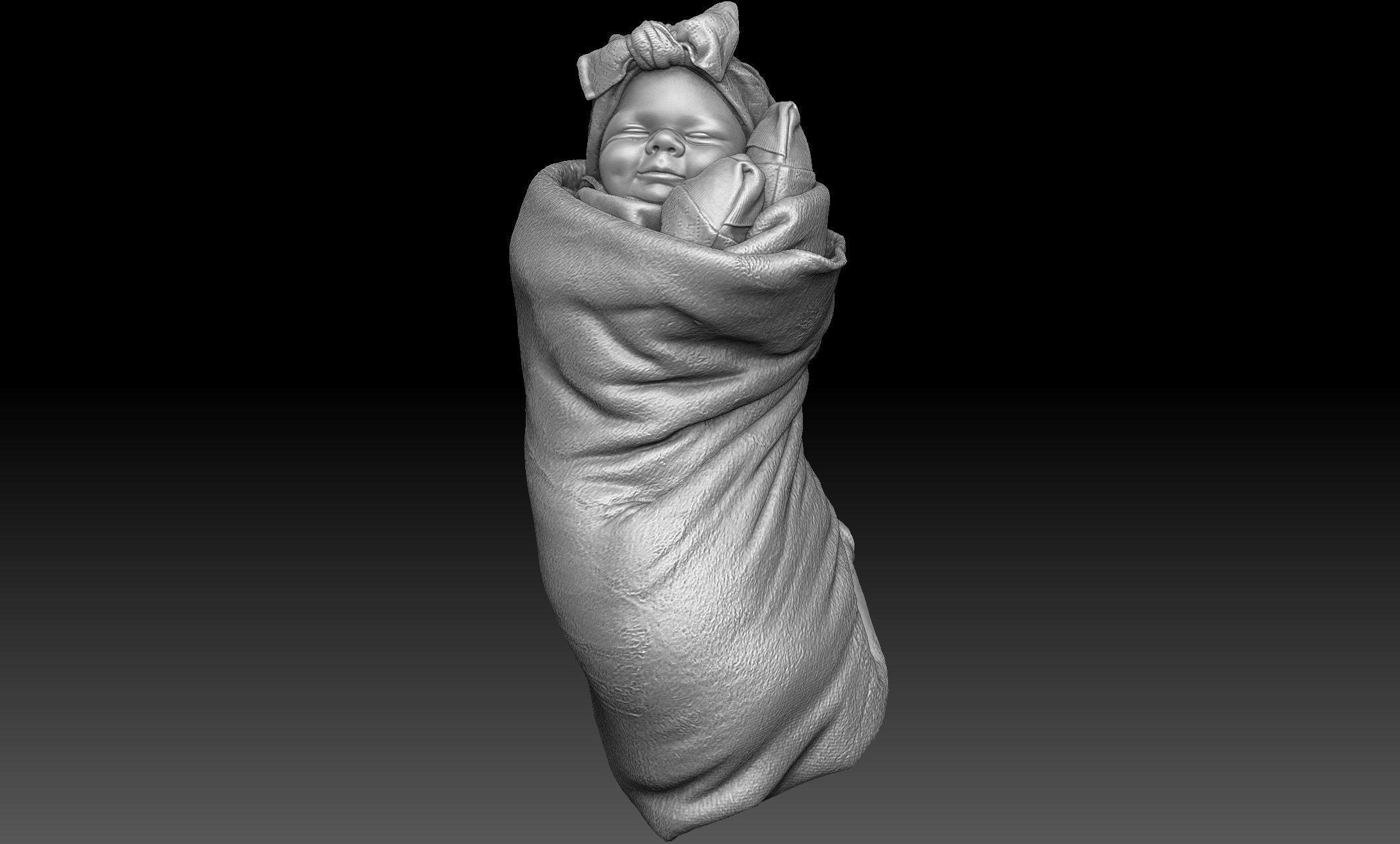 Baby 3D Scan Reference 3D model_10