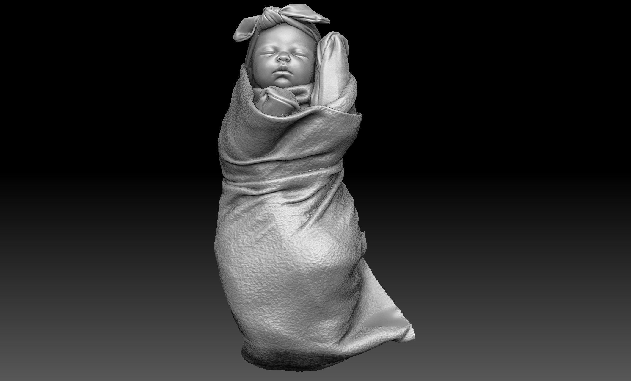 Baby 3D Scan Reference 3D model_9
