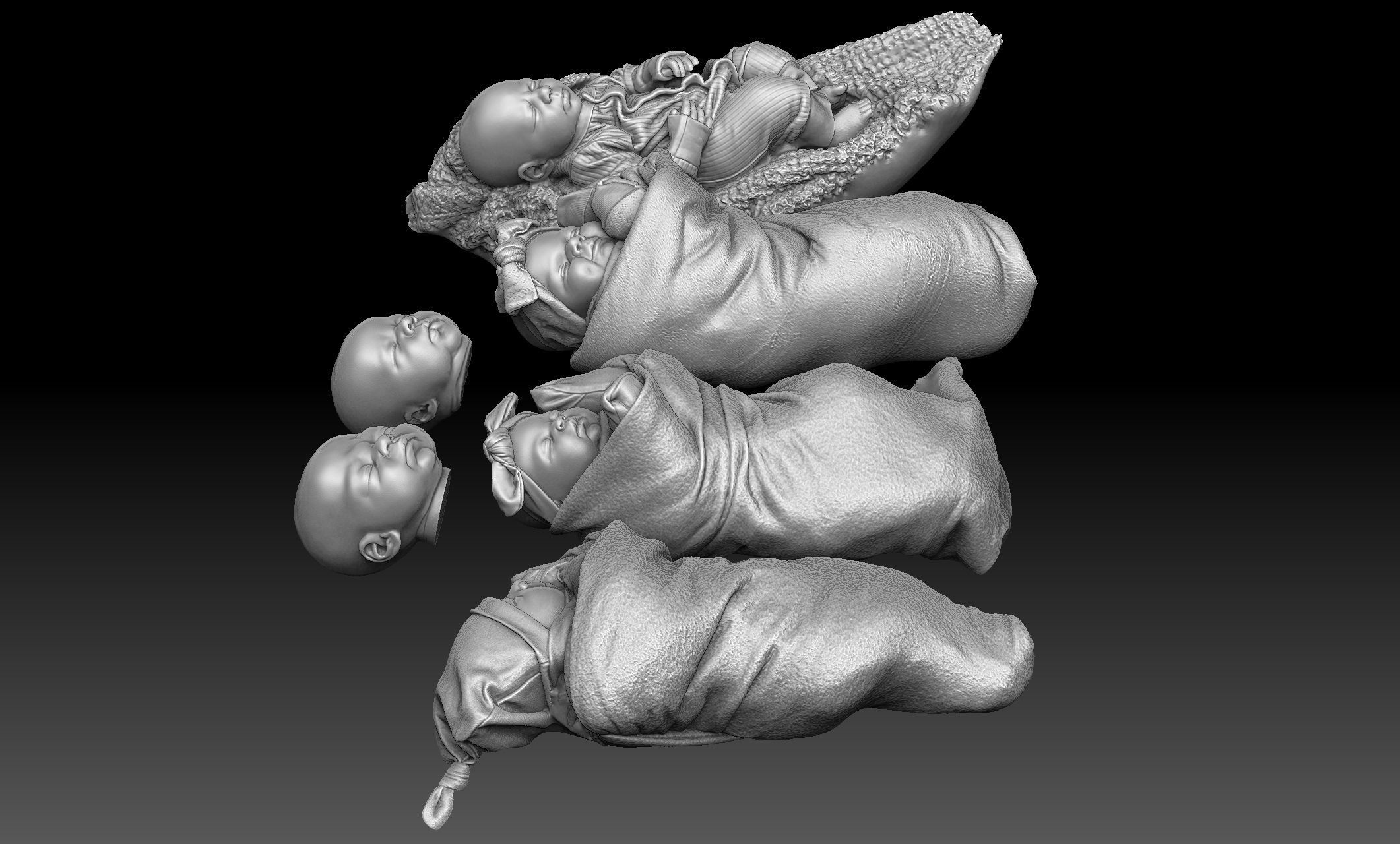 Baby 3D Scan Reference 3D model_3