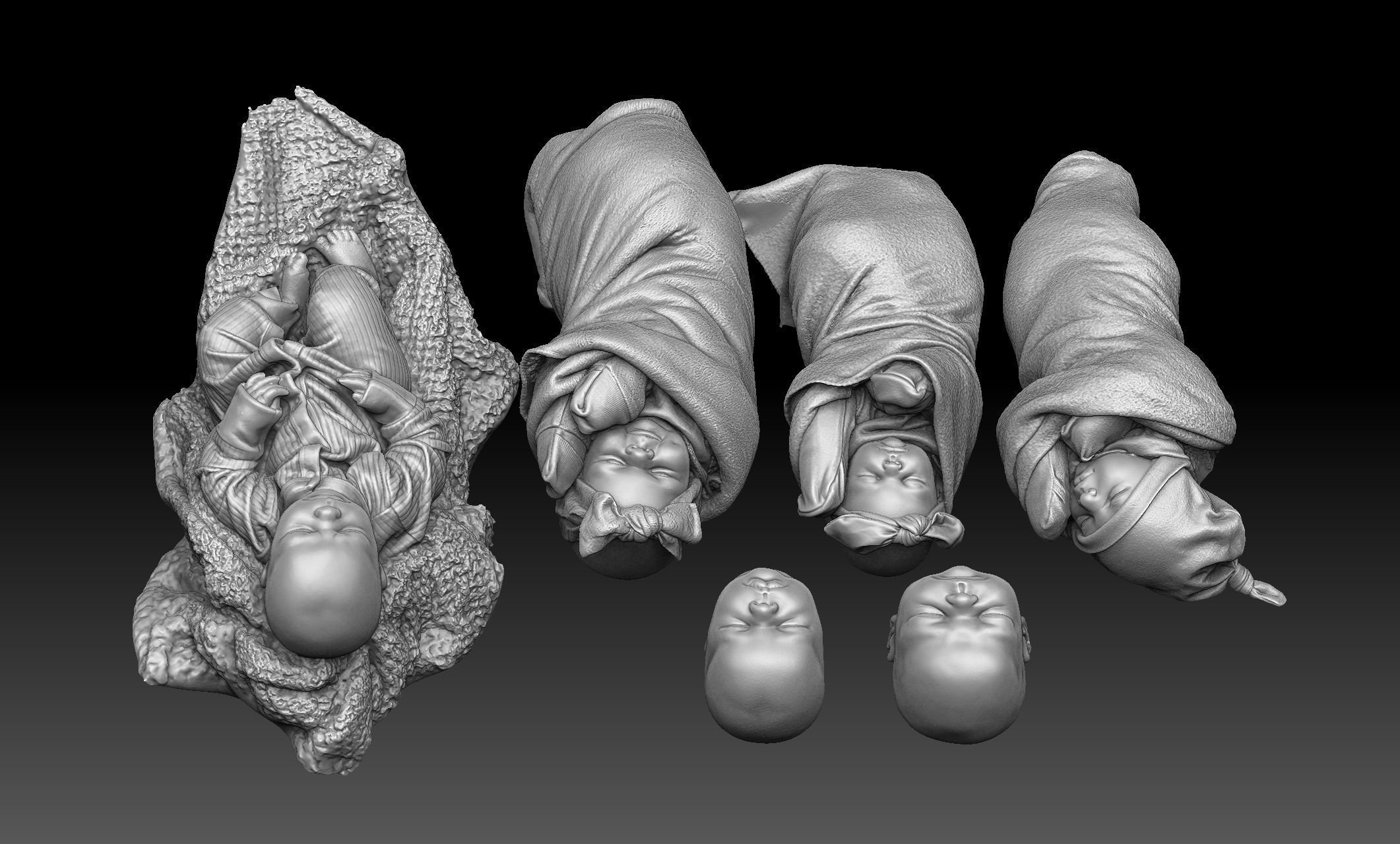 Baby 3D Scan Reference 3D model_2