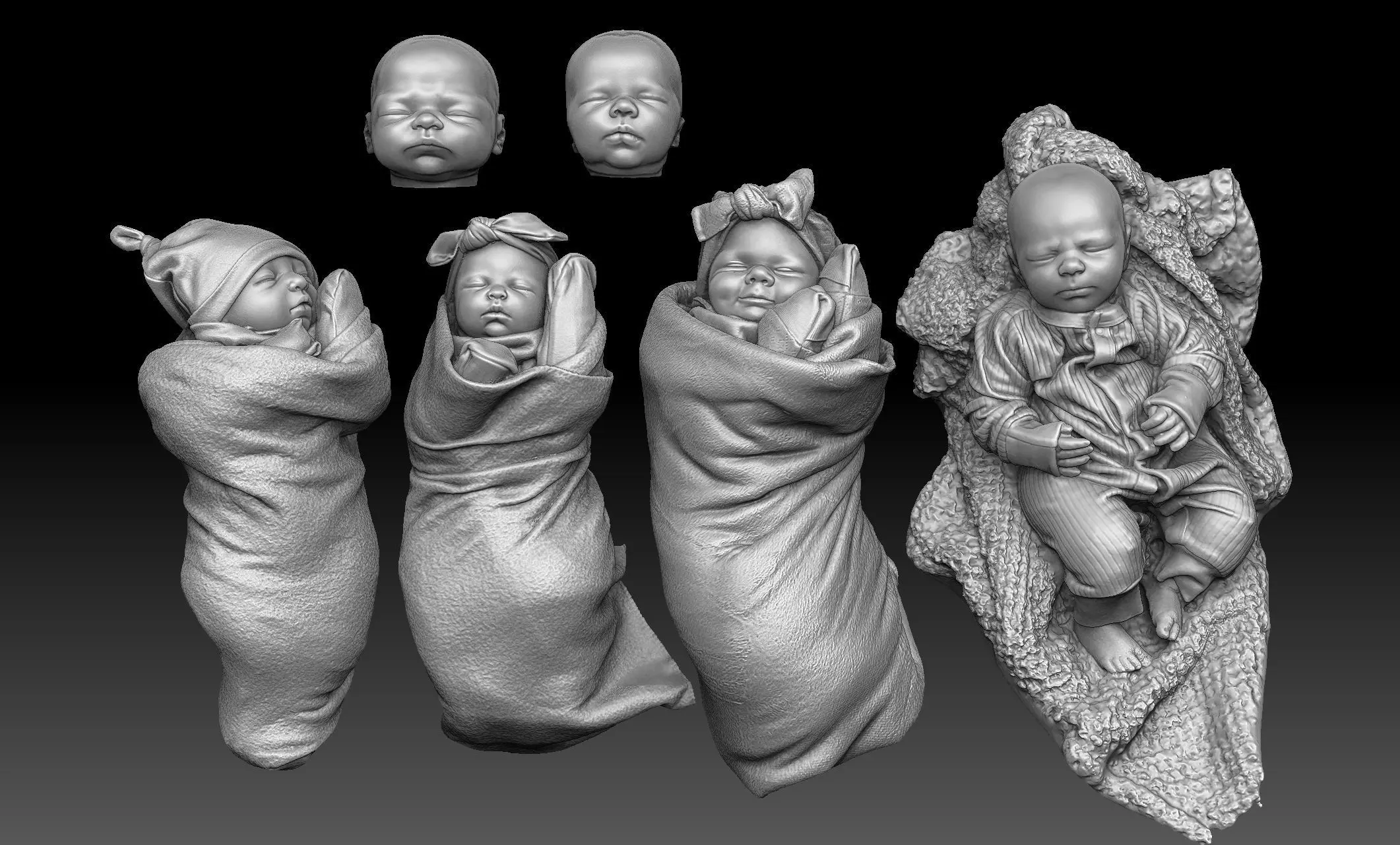 Baby 3D Scan Reference 3D model_0