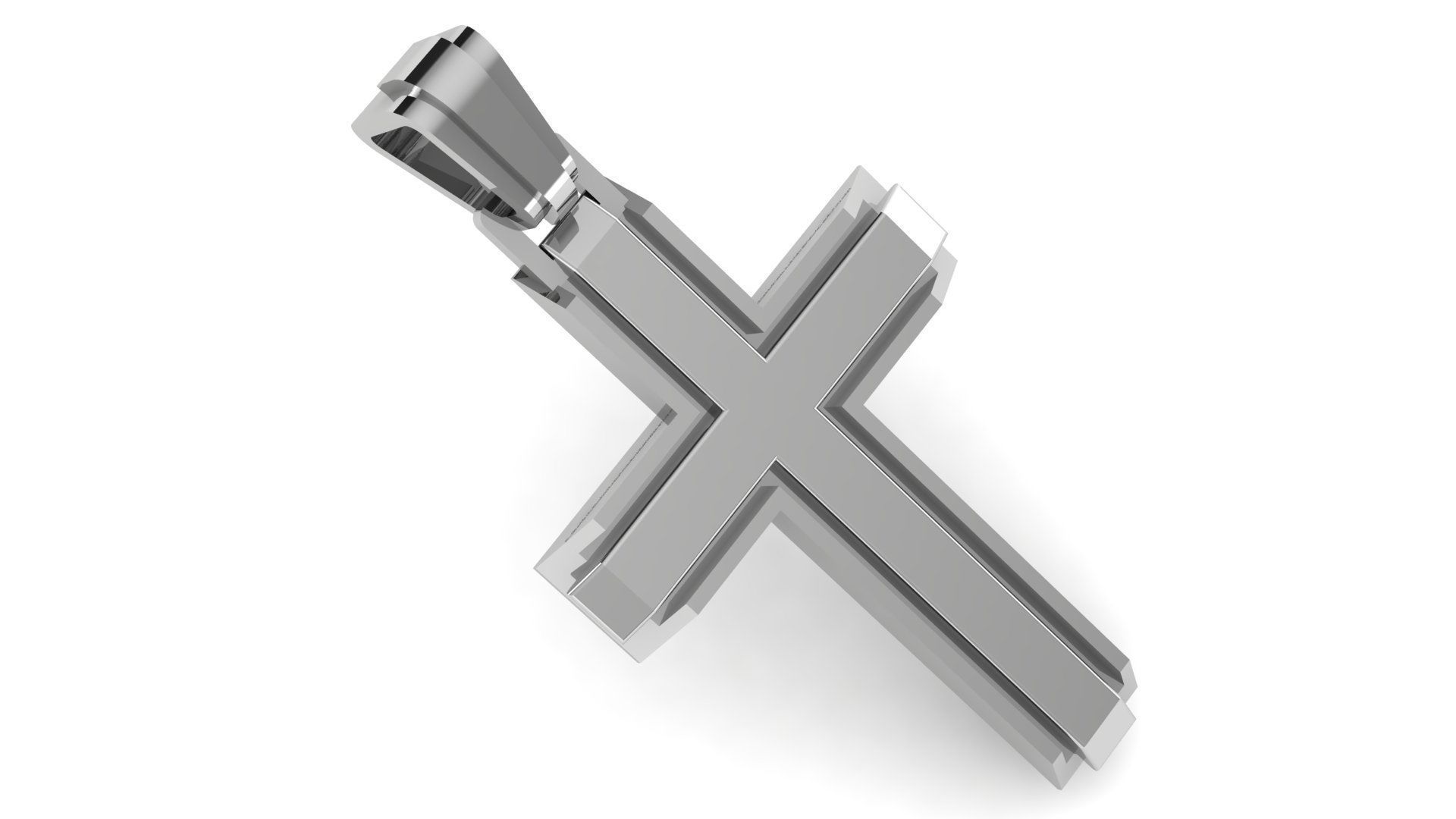 CROSS PENDANT CR51 3D print model_1