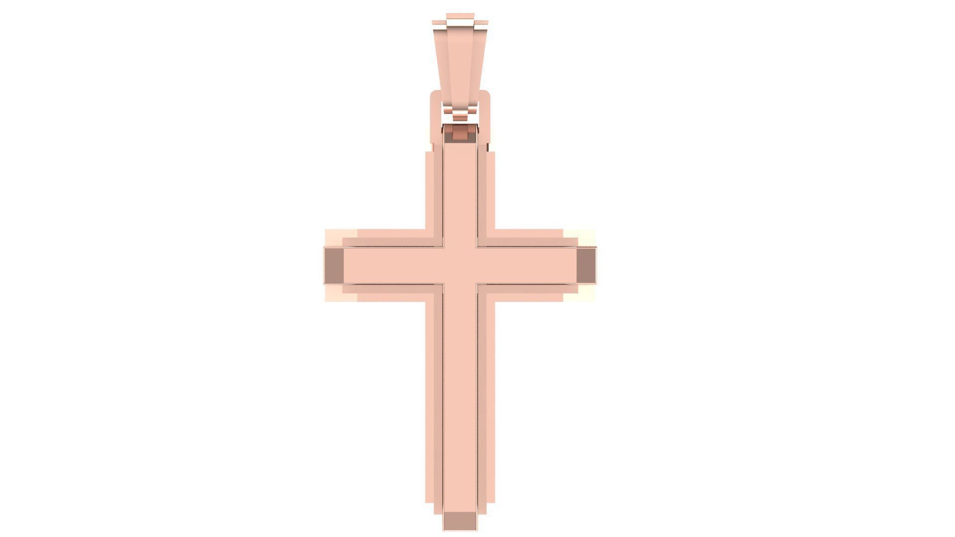 CROSS PENDANT CR51 3D print model_3