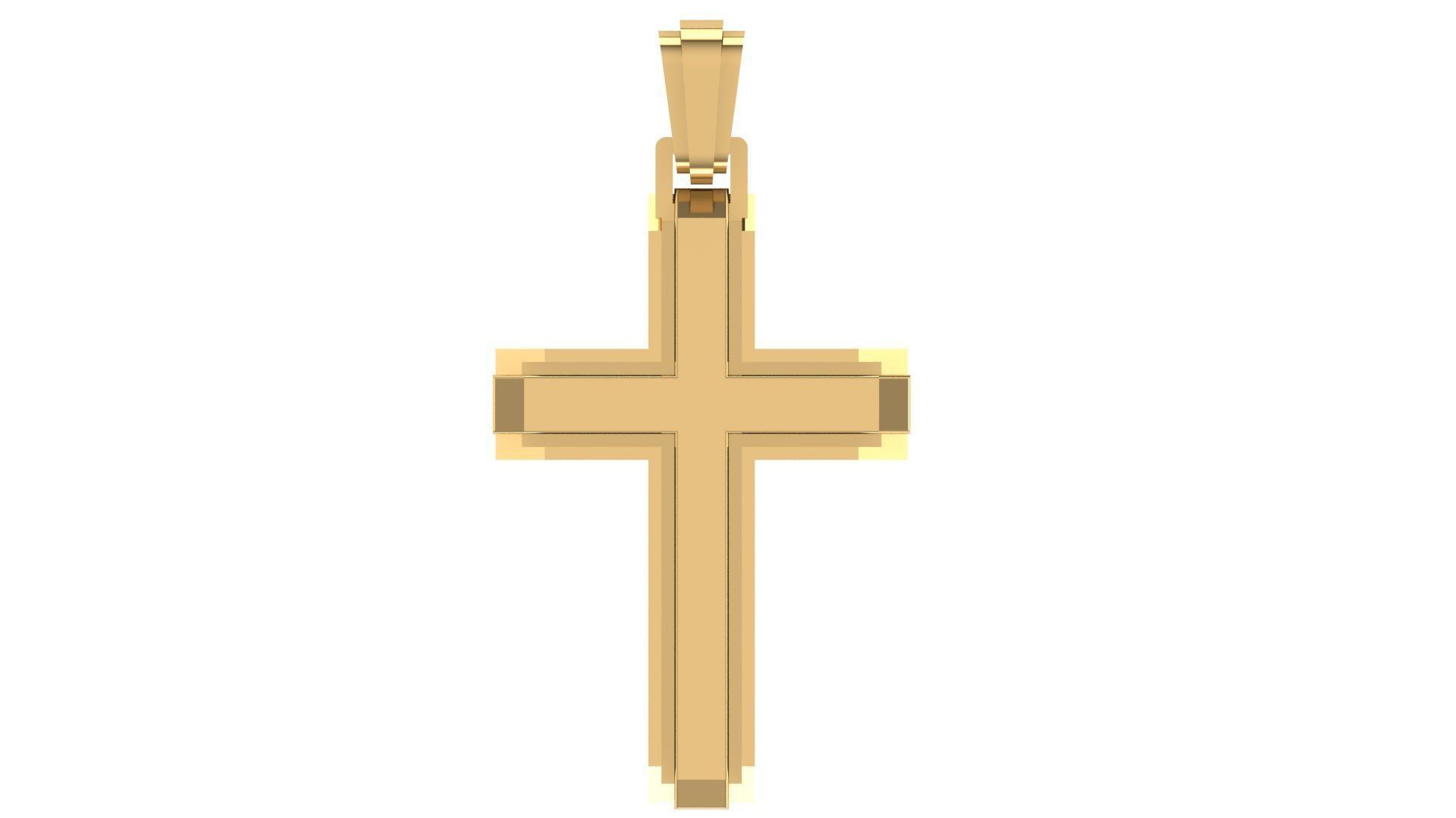 CROSS PENDANT CR51 3D print model_5