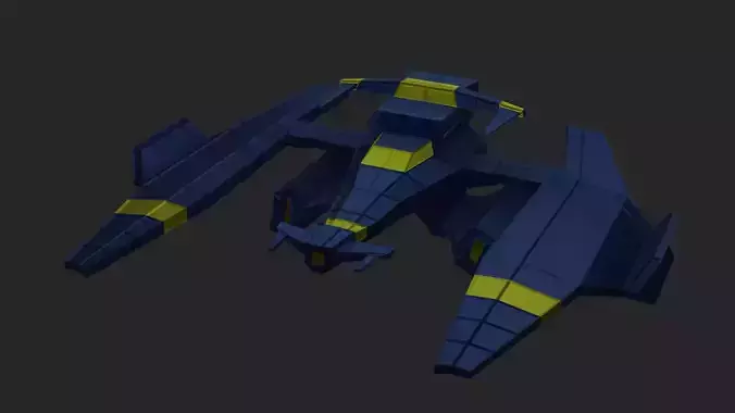 Low poly spaceship