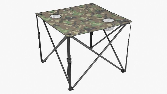 Camping Table Low-poly 3D model