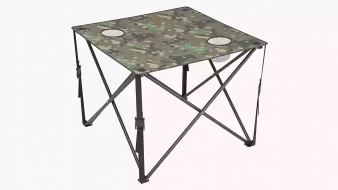 Camping Table Low-poly 3D model