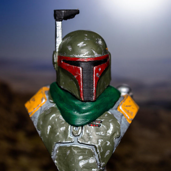 Boba Fett Bust 3D print model_1