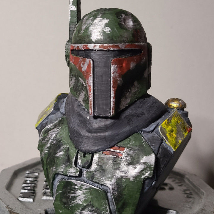 Boba Fett Bust 3D print model_2