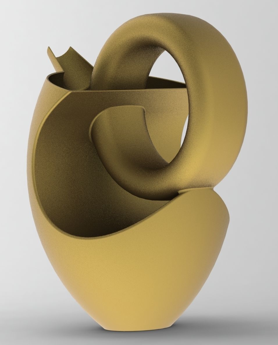 Bird Jug with a great spout Low-poly 3D model_8