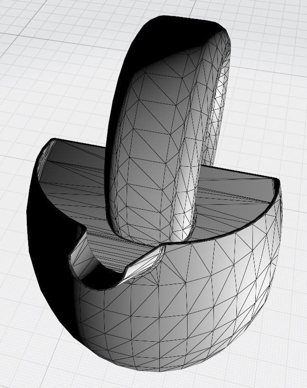 Bird Jug with a great spout Low-poly 3D model_3