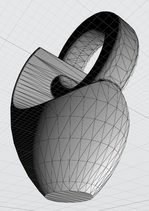 Bird Jug with a great spout Low-poly 3D model_4