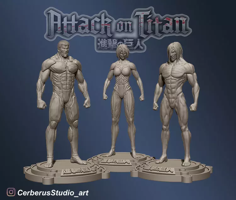 ATTACK ON TITAN - PACK 3D print model_0