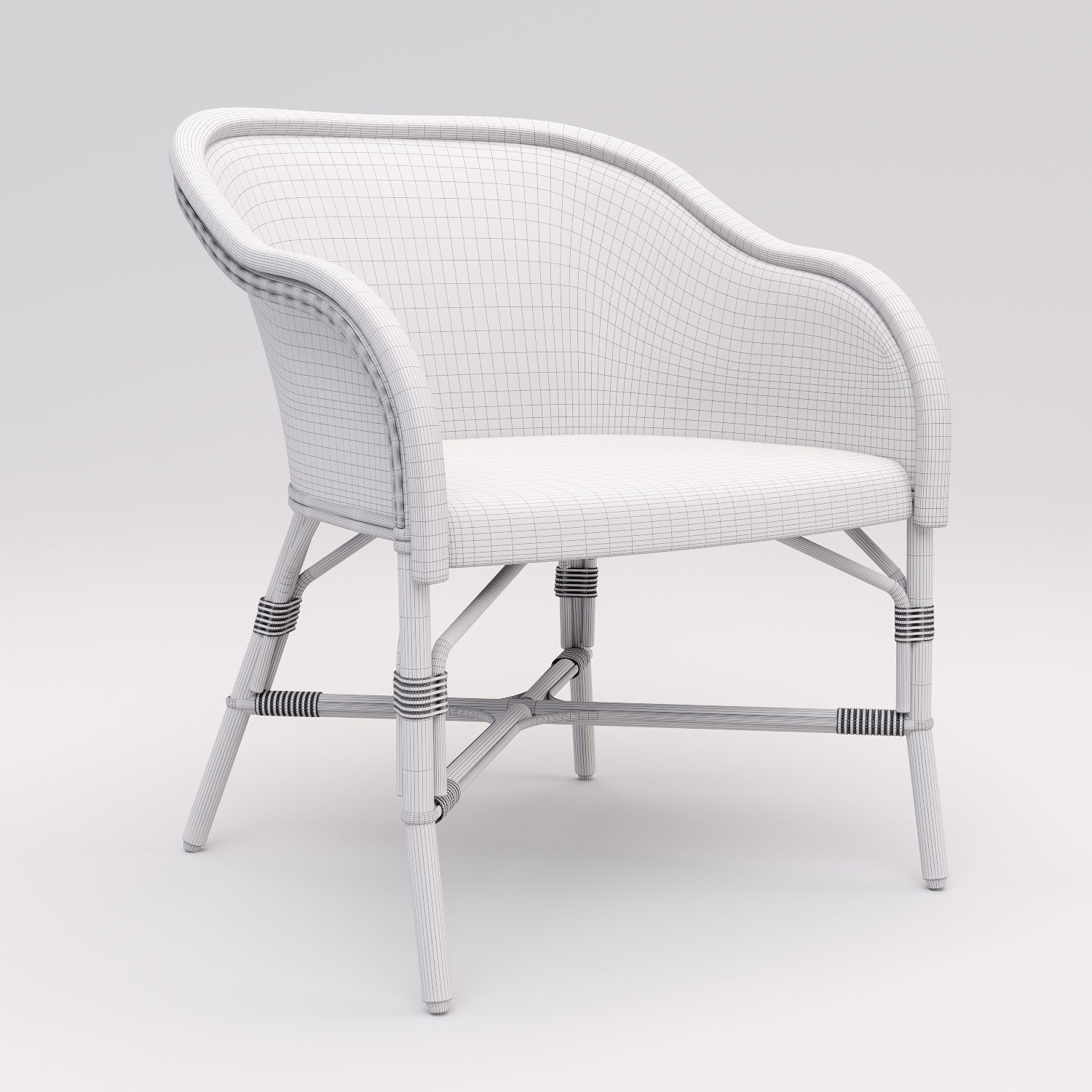 DRUCKER Bistro chair Eugenie 3D model_6
