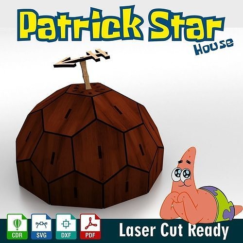 Patrick Star house 3D print model