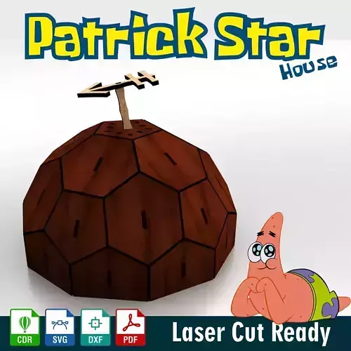 Patrick Star house 3D print model