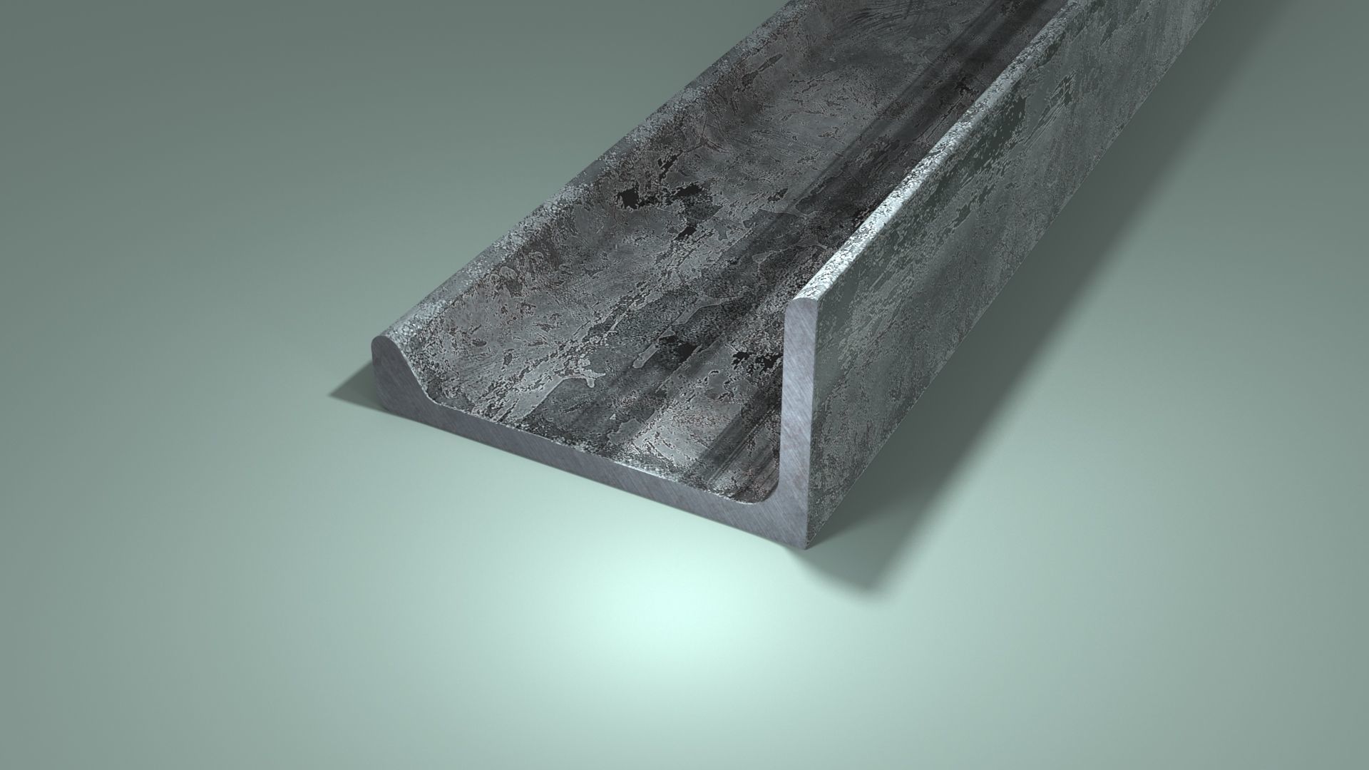 Angle Steel Beam CLR Low-poly Model Low-poly 3D model_10