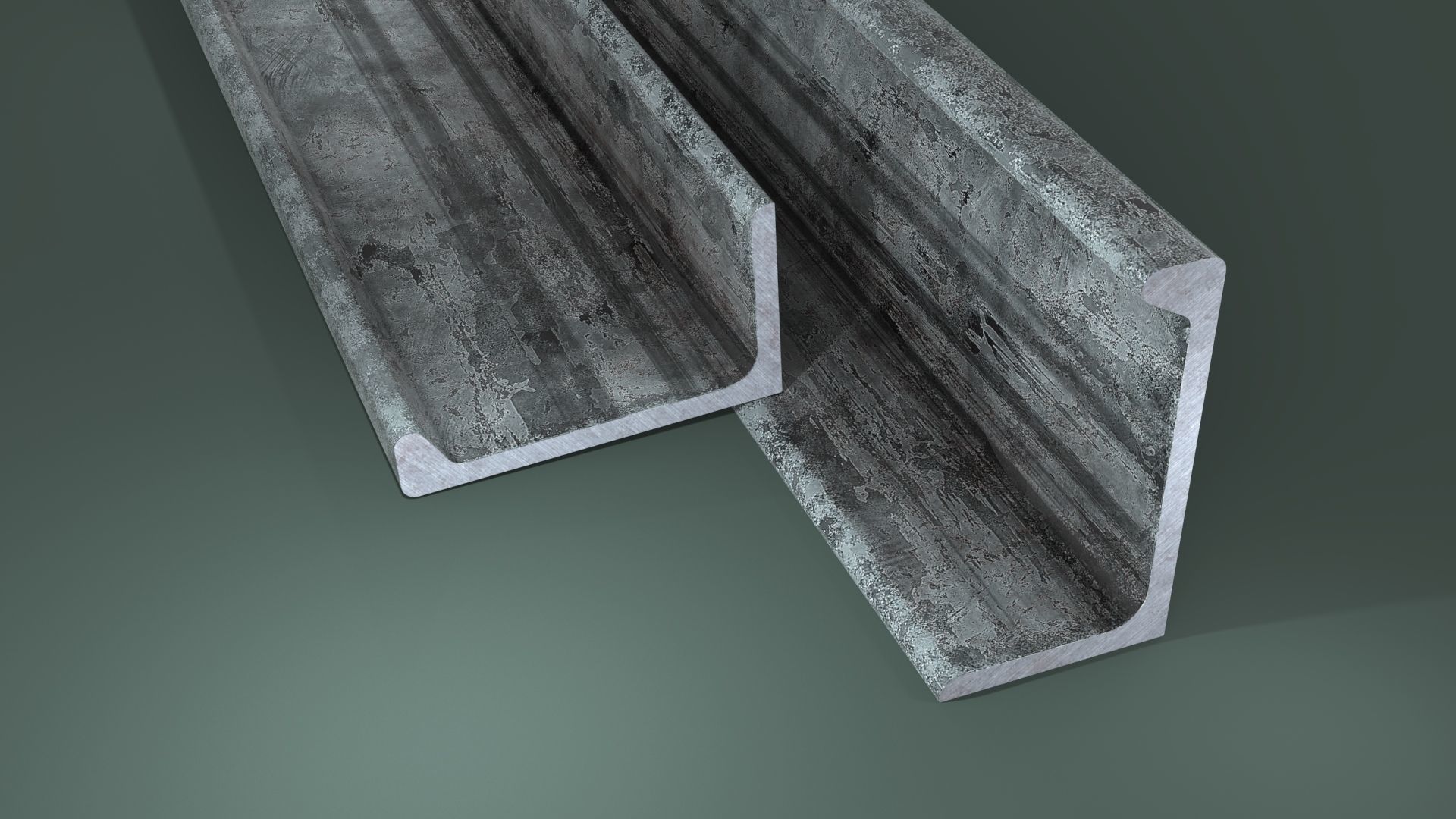 Angle Steel Beam CLR Low-poly Model Low-poly 3D model_14