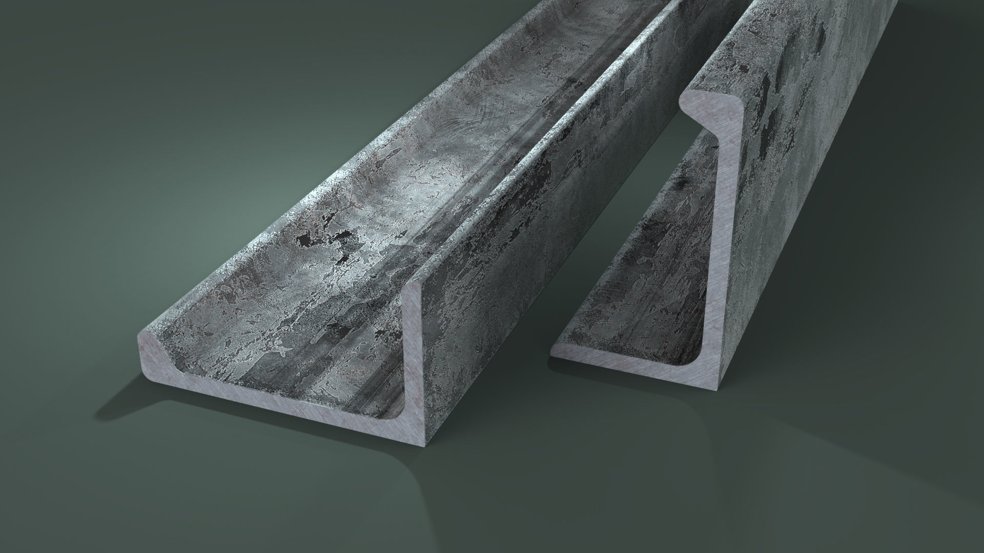 Angle Steel Beam CLR Low-poly Model Low-poly 3D model_18