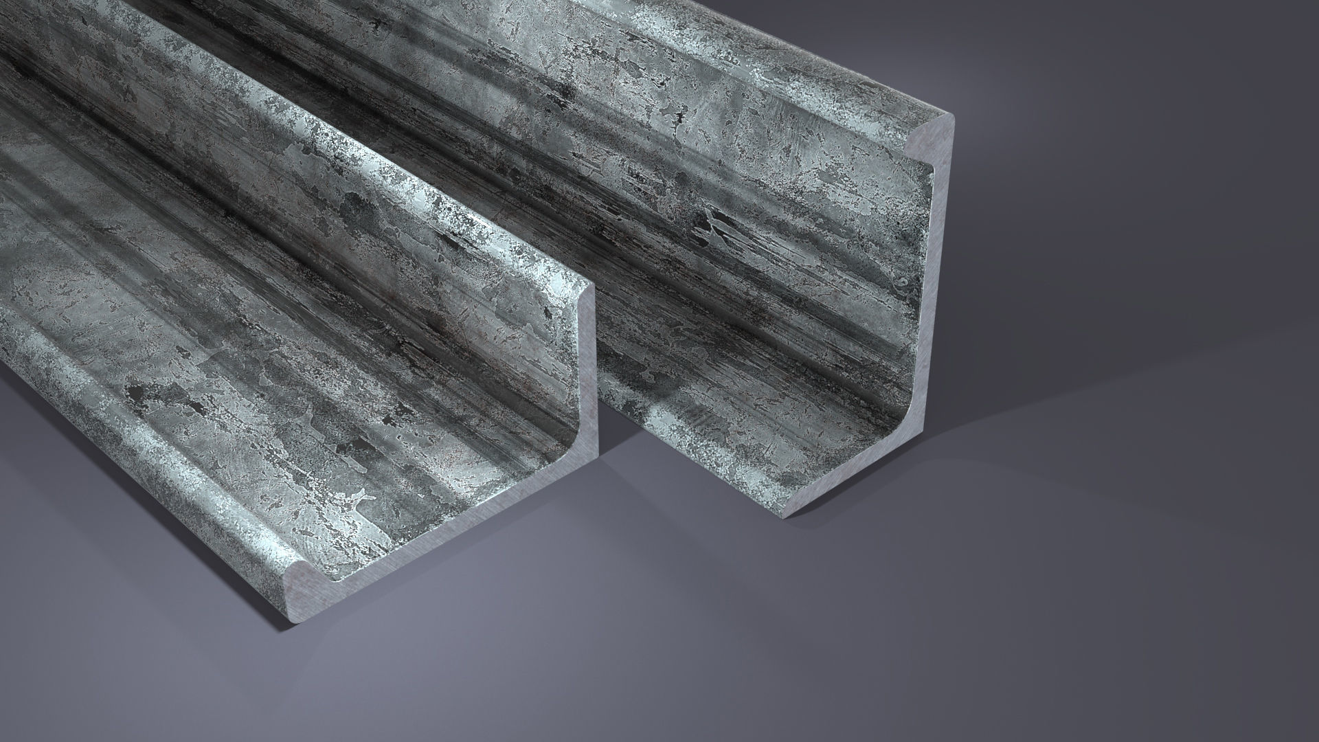 Angle Steel Beam CLR Low-poly Model Low-poly 3D model_17