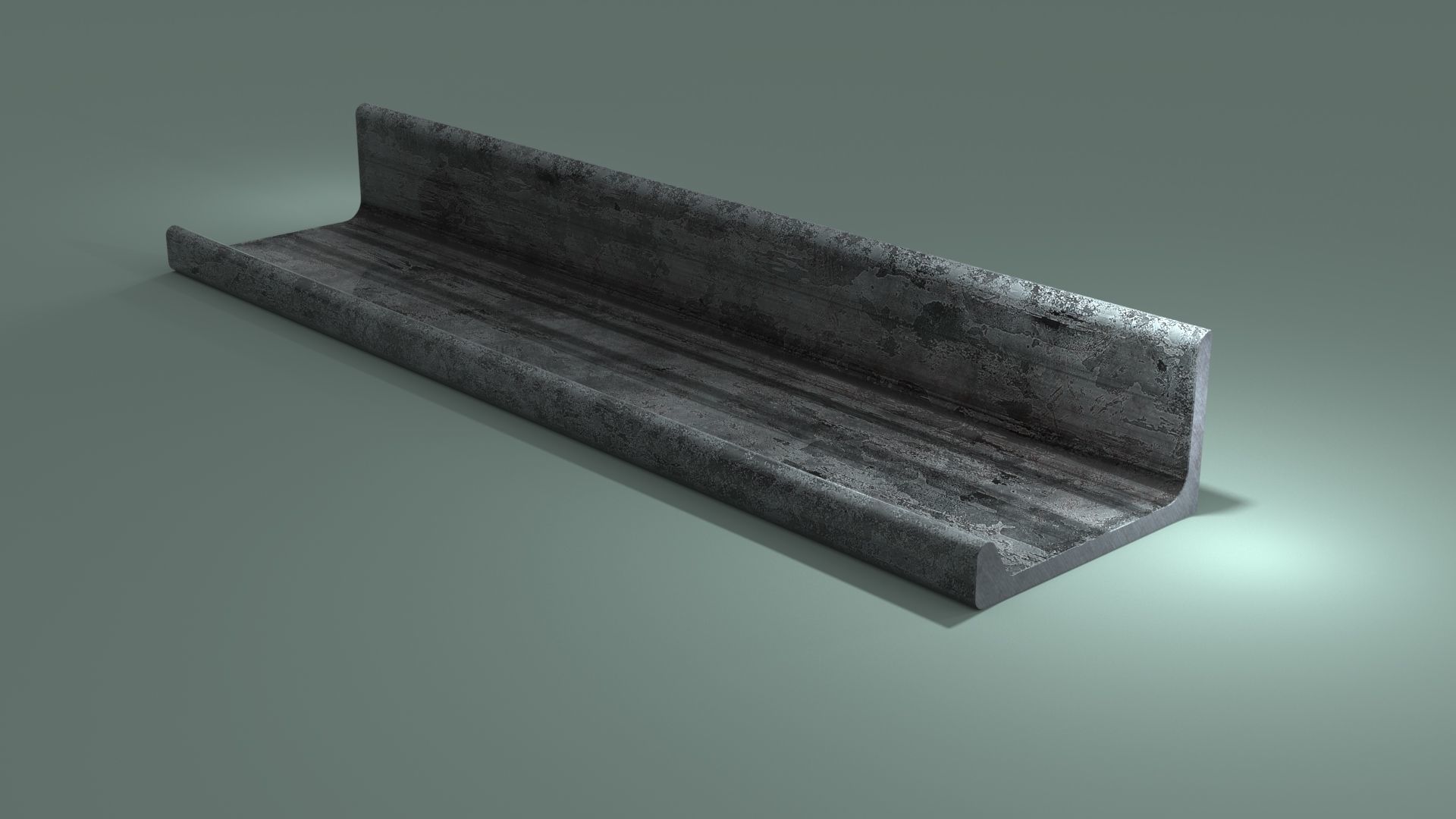Angle Steel Beam CLR Low-poly Model Low-poly 3D model_6