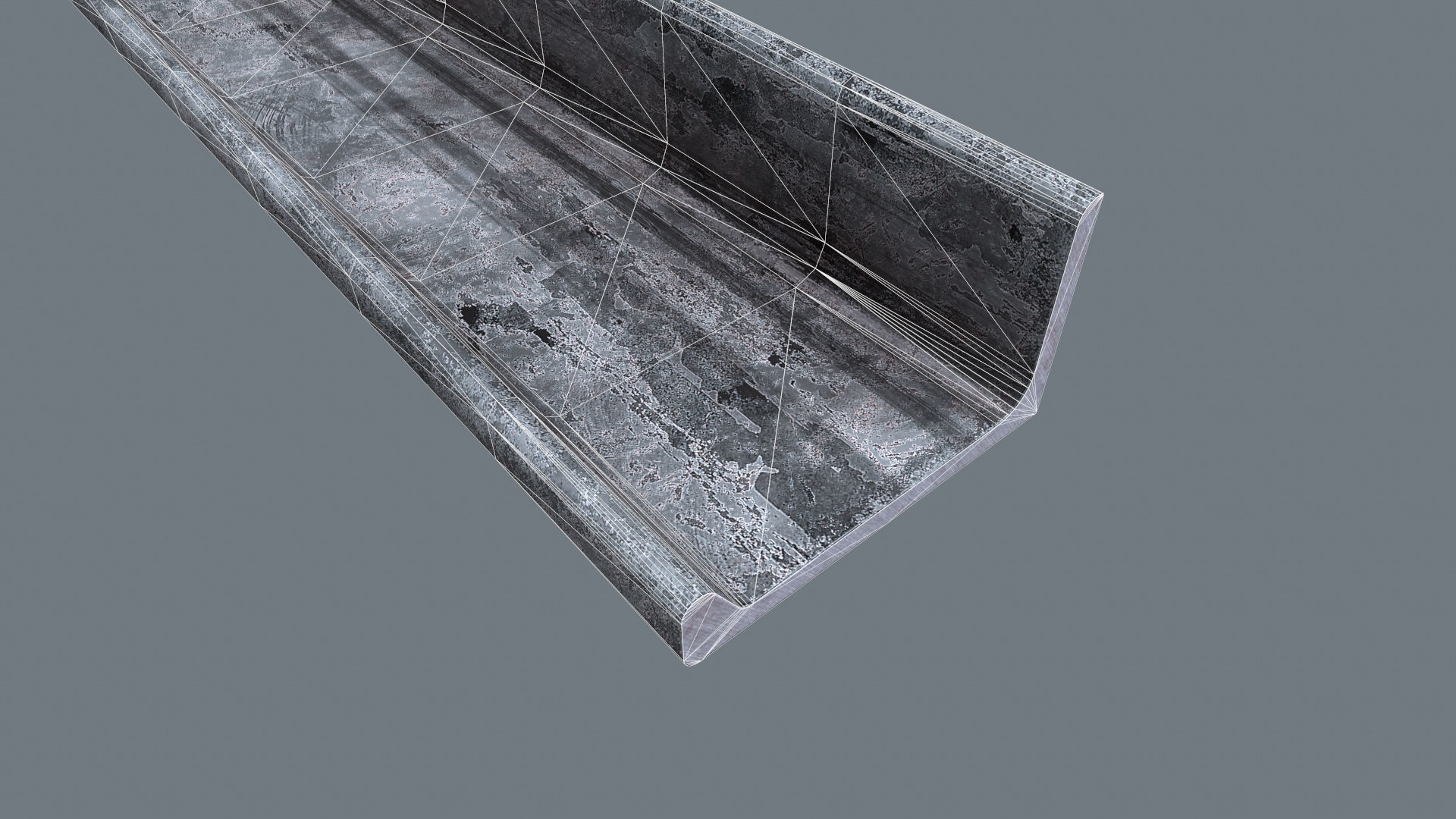 Angle Steel Beam CLR Low-poly Model Low-poly 3D model_5