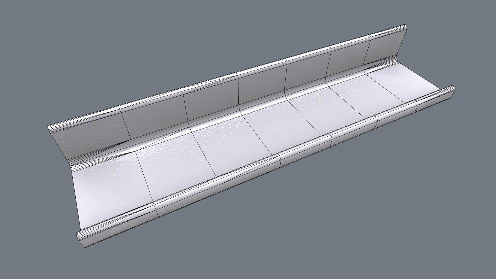 Angle Steel Beam CLR Low-poly Model Low-poly 3D model_3