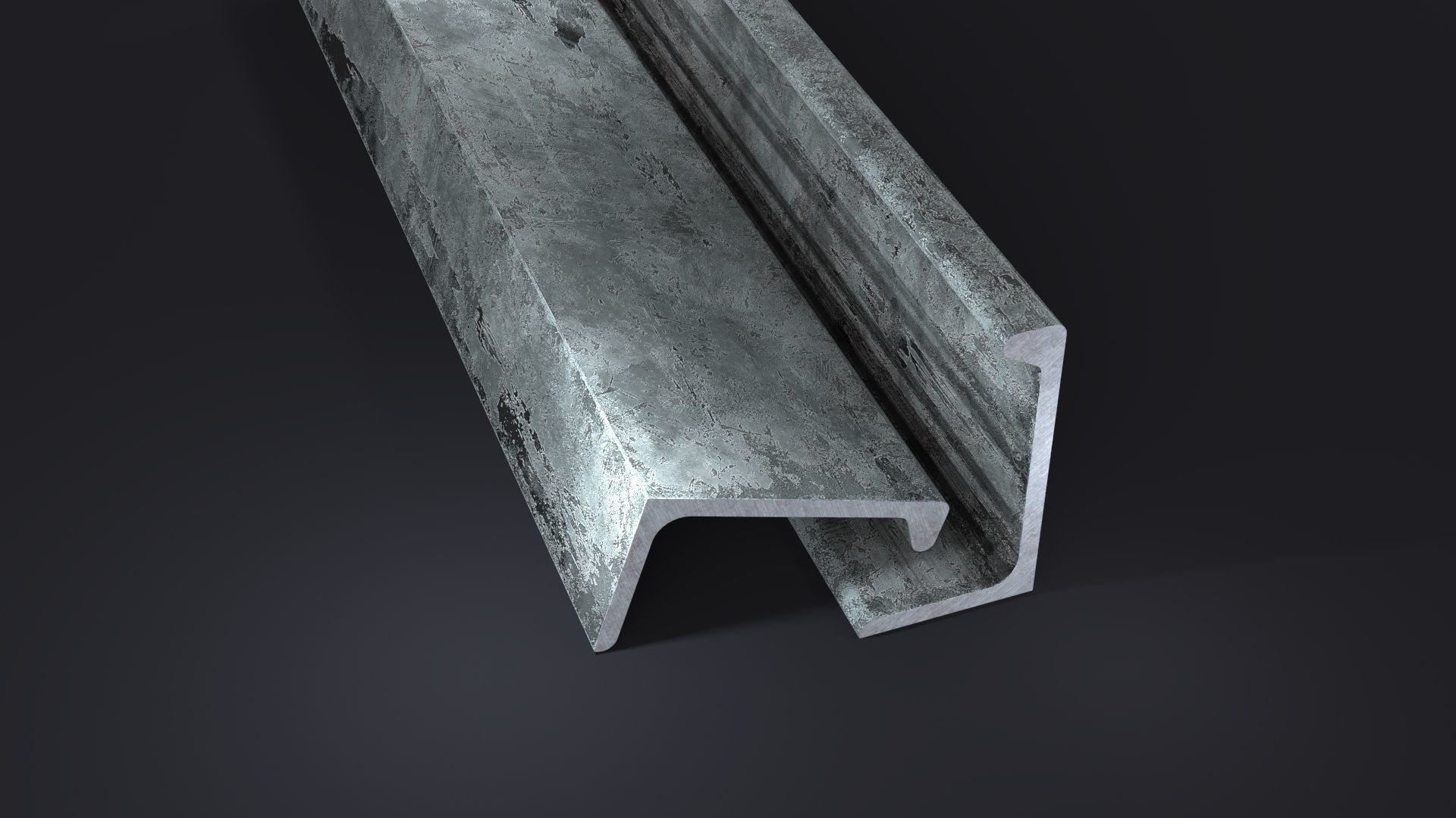 Angle Steel Beam CLR Low-poly Model Low-poly 3D model_15