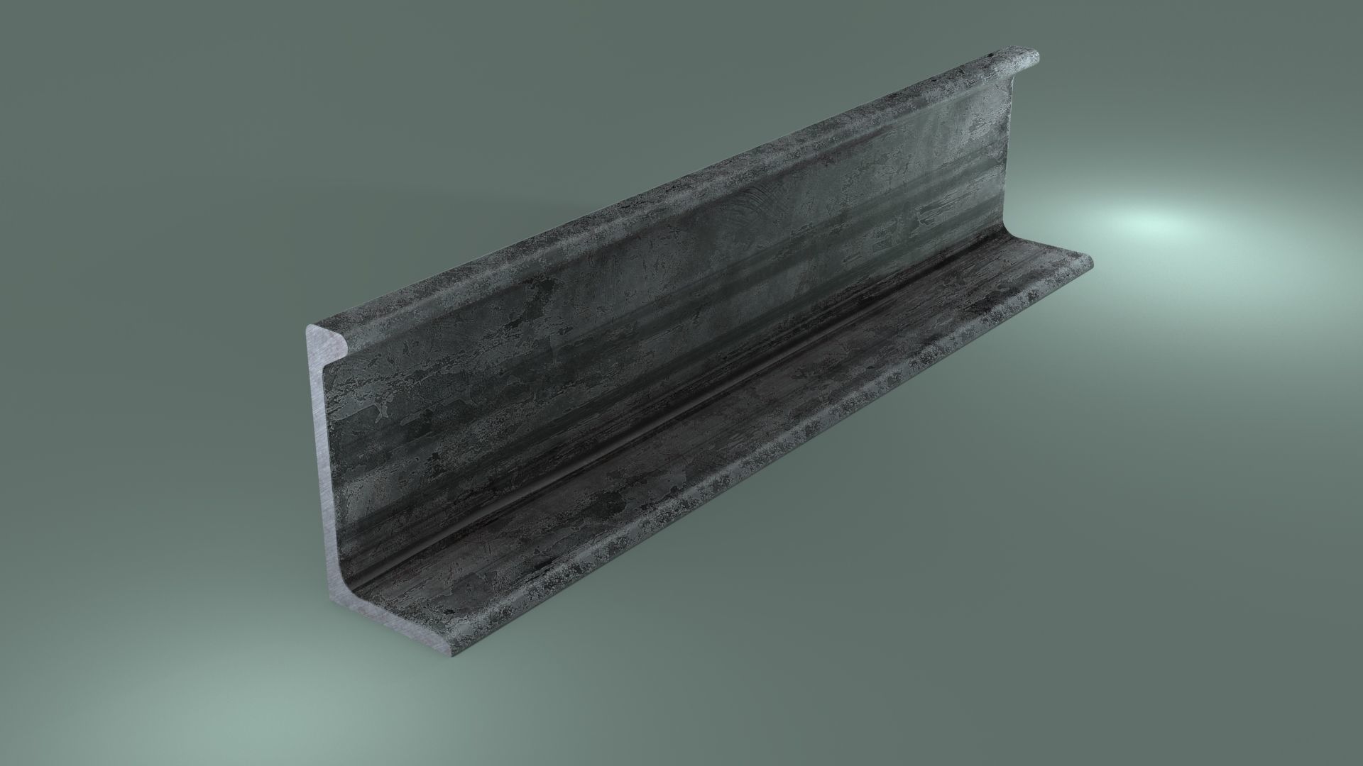 Angle Steel Beam CLR Low-poly Model Low-poly 3D model_12