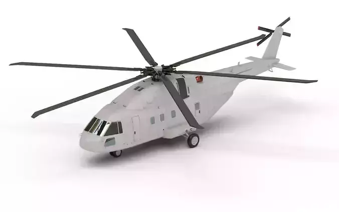 Helicopter Low-poly  Low-poly 3D model