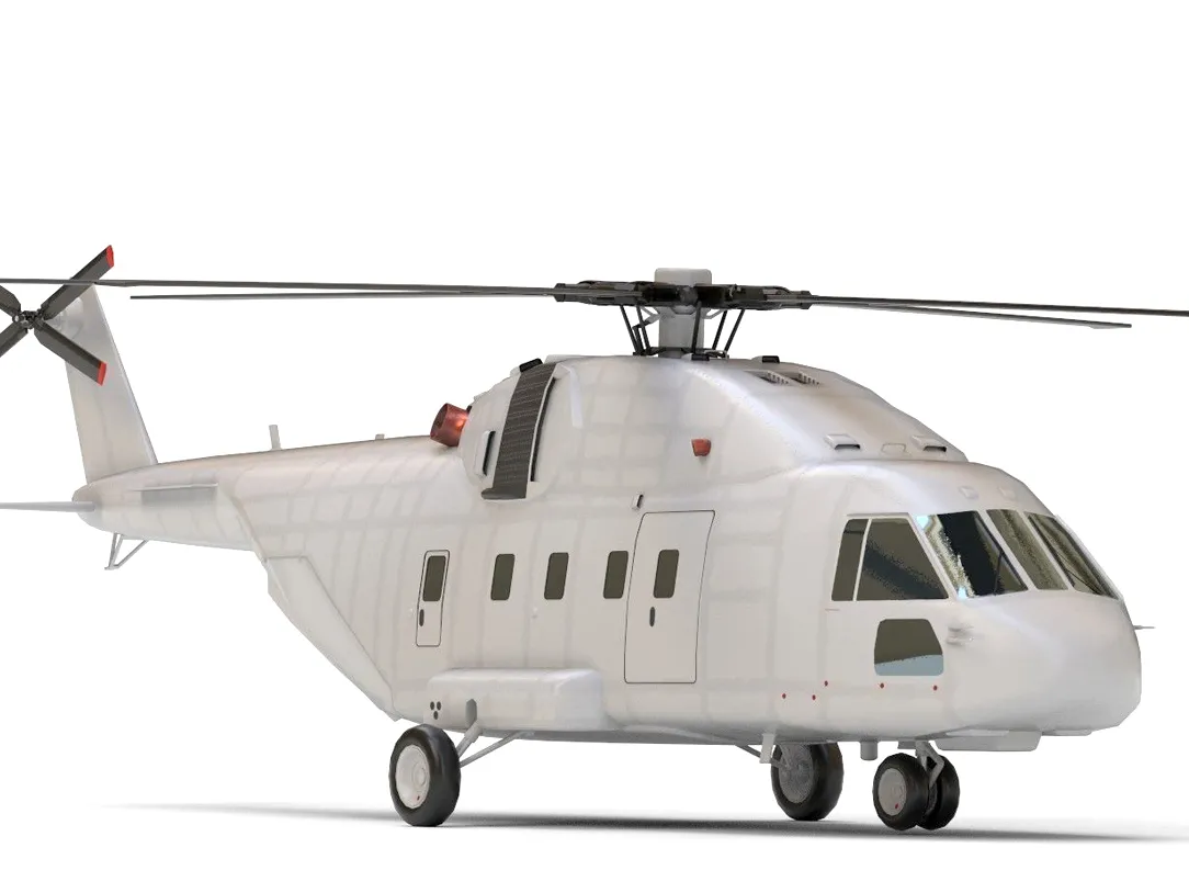 Helicopter Low-poly 3D model