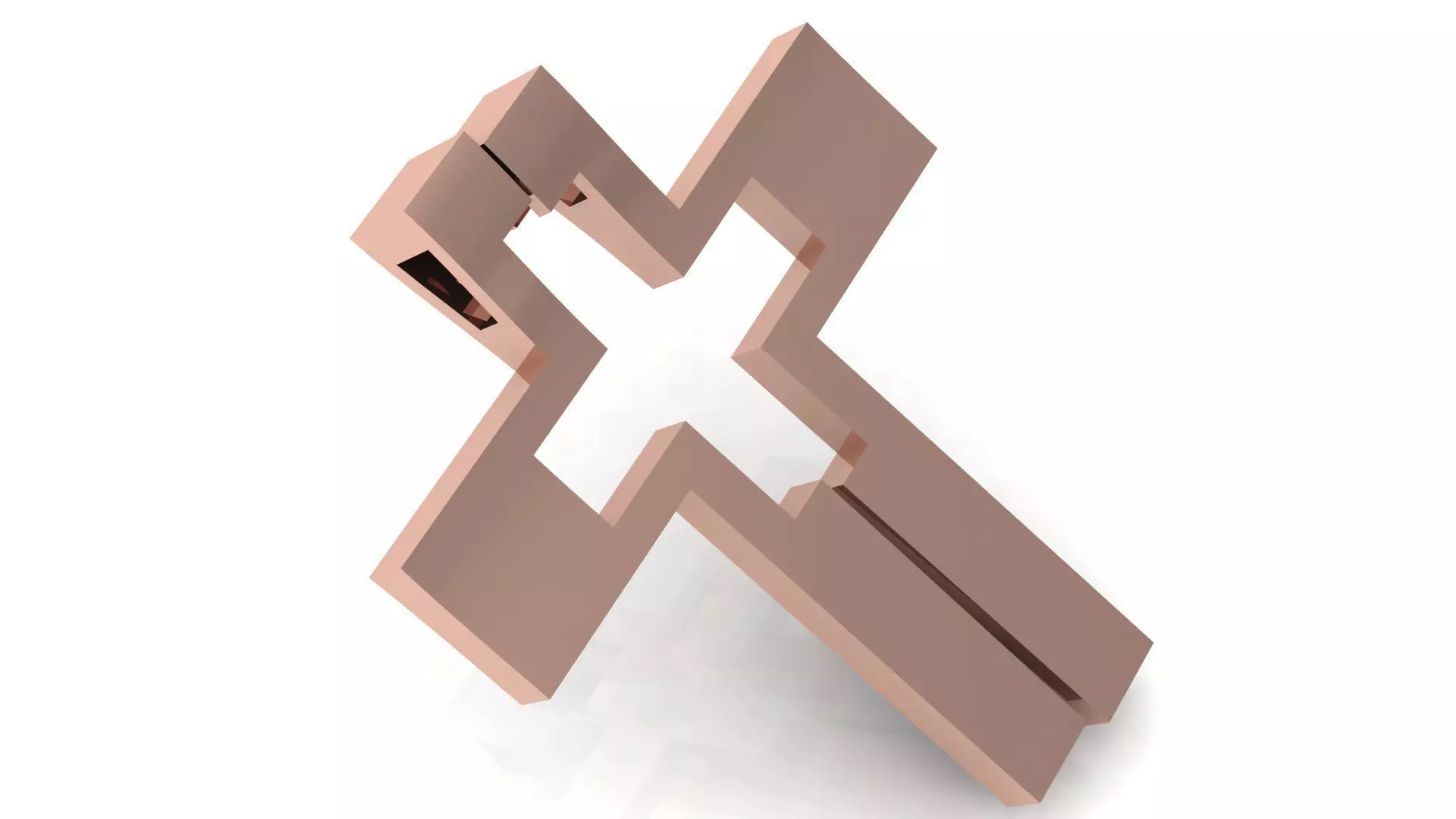 CROSS PENDANT CR55 3D print model_0