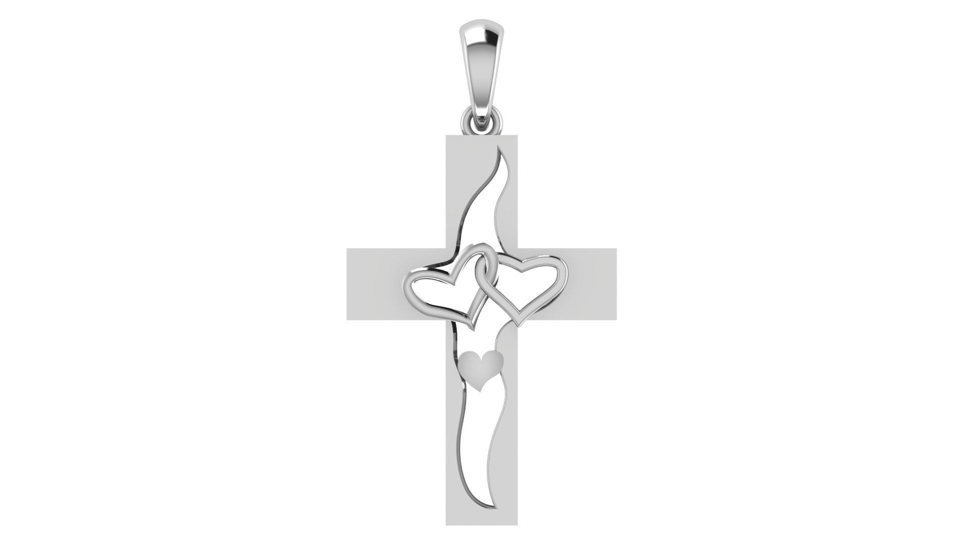 CROSS PENDANT CR56 3D print model_4