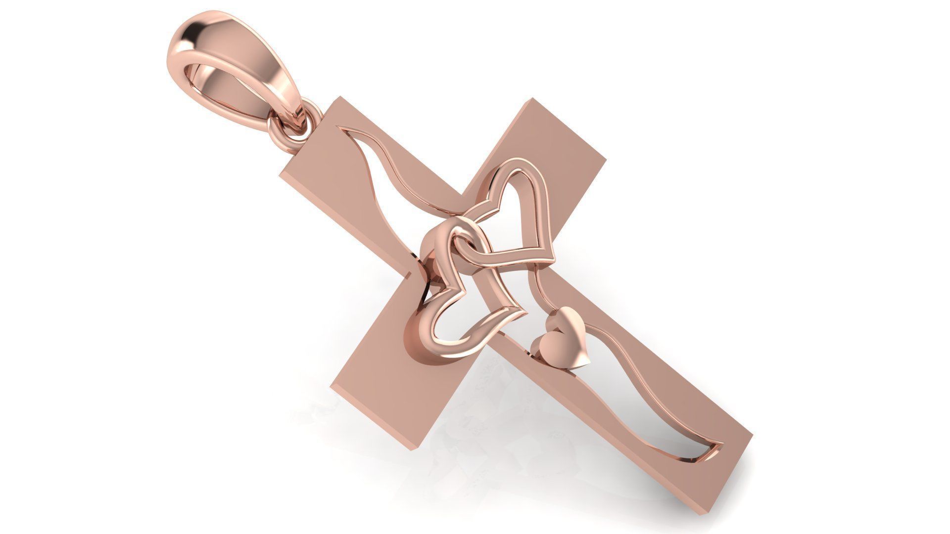 CROSS PENDANT CR56 3D print model_2