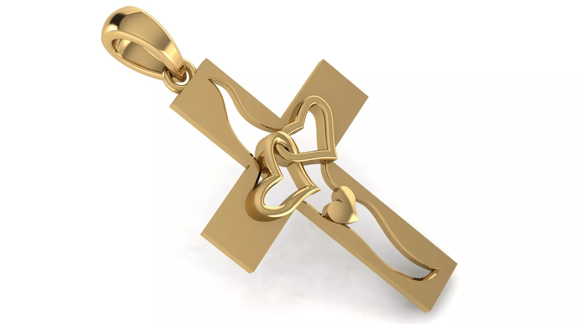 CROSS PENDANT CR56 3D print model_0