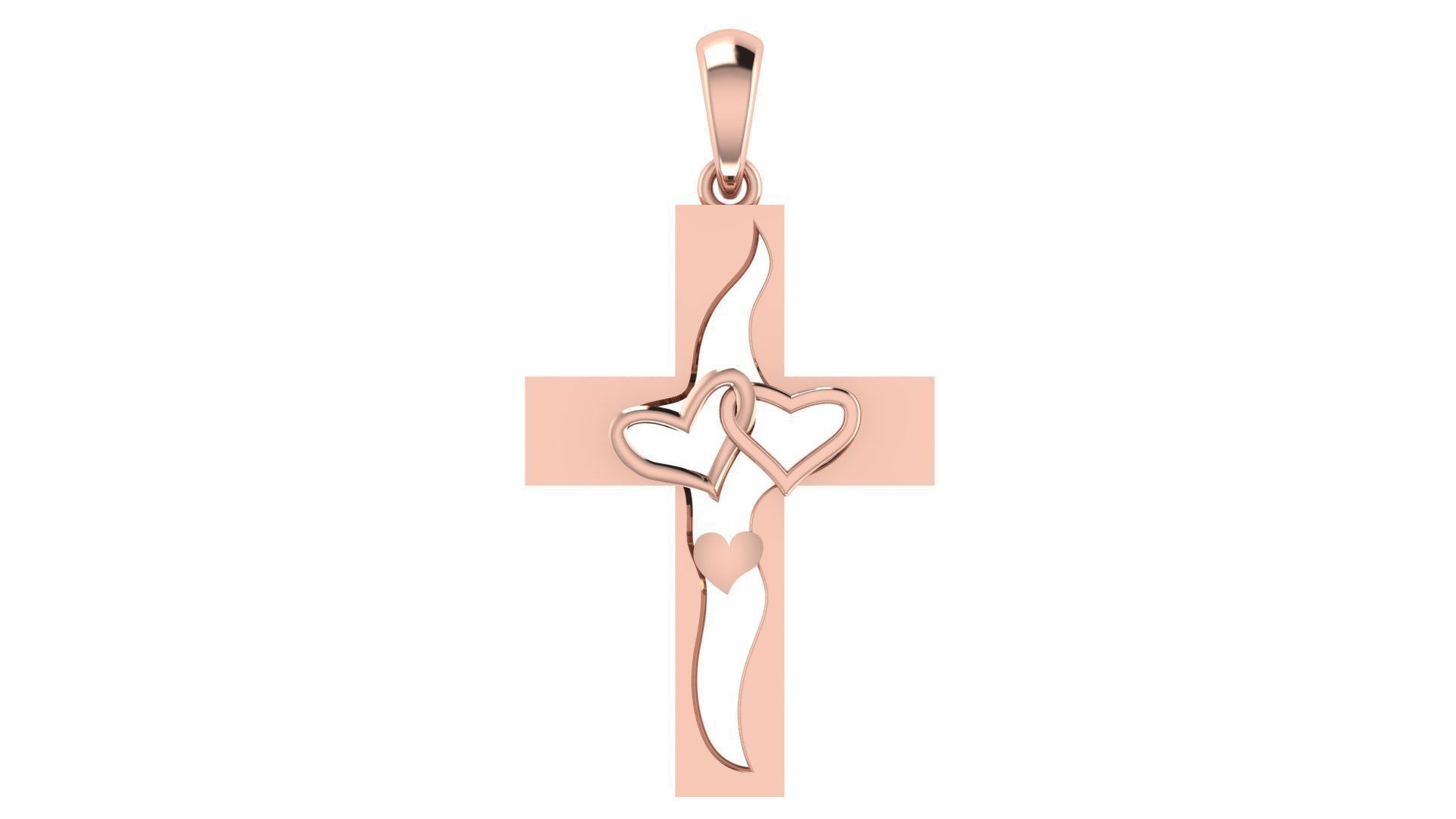 CROSS PENDANT CR56 3D print model_3