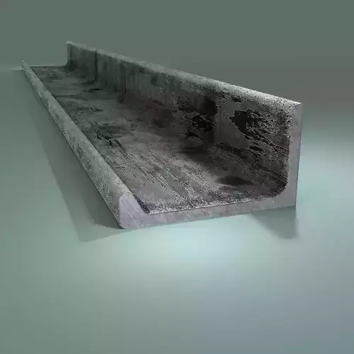Angle Steel Beam CLR10 Low-poly Model